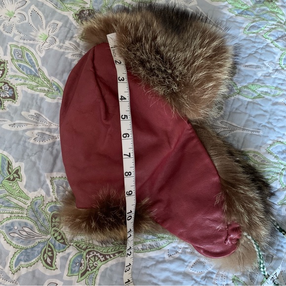 Leather and Fur Winter Hat - Picture 6 of 6